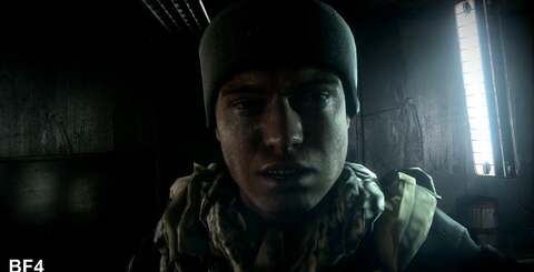 1080p shots comparing Battlefield 3 (right) and Battlefield 4 (left). Facial animation is much improved in Battlefield 4, with improvements to its tessellation tech and skin shaders making up the difference. In the bottom two shots, we see more options to destroy the surrounding environment in DICE's latest campaign, rather than allowing it at only select moments.