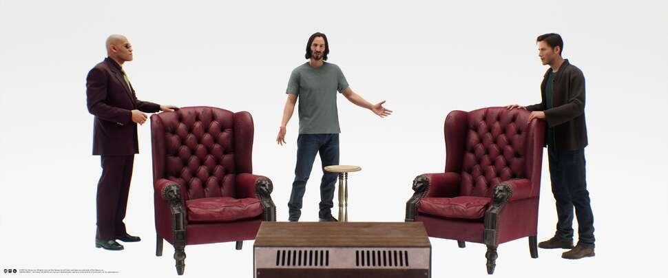 Cinematic sequence shots from Epic taken from The Matrix Awakens