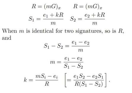 Fairly simple mathematics brings about the ability for anyone to encrypt and sign PS3 software &ndash; something that up until now only Sony has been capable of doing. These slides from Fail0verflow's 27c3 presentation show just how simple it is.