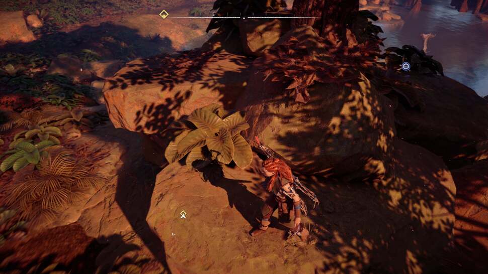 Shadows are rendered beautifully close-up, but the effect transitions to a lower quality surprisingly close to the player. It's not noticeable in many scenes, but hard to ignore in foliage-heavy scenes like this one.