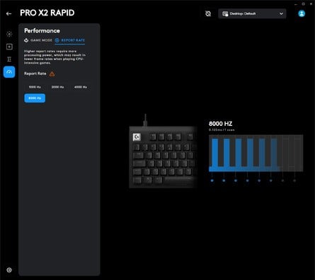 The Logitech G Hub software, as ever, provides a best-in-class introduction to each of the keyboard's features, providing important context that is often lacking in rival software packages. 