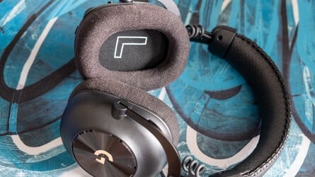 The X3 is an extremely comfortable headset to wear, especially with the included velour ear cushions found here - though it is 11g heavier than its predecessor, at 356g. Usability is also excellent, with smartly-placed controls and good adjustability. Click to enlarge. 