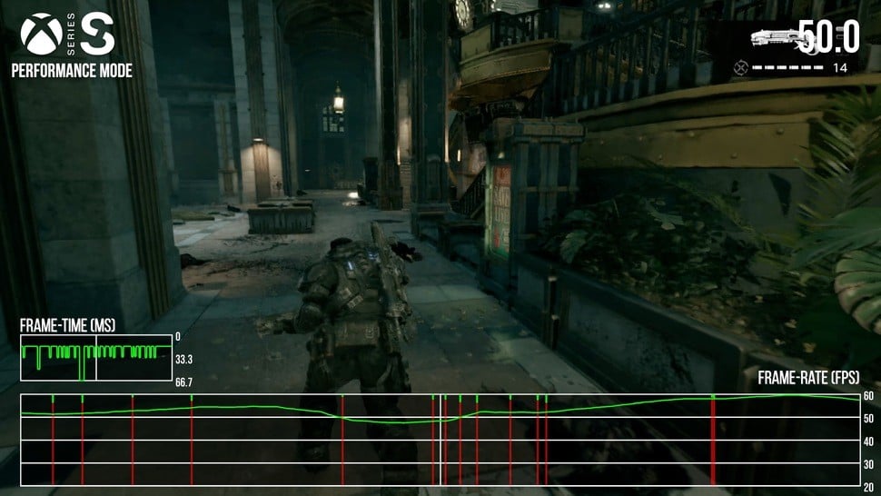 Xbox Series S quality mode performance screenshot #3