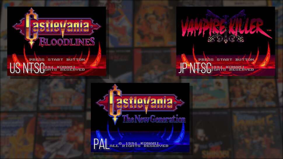 Multi-region variants for appropriate games are available too