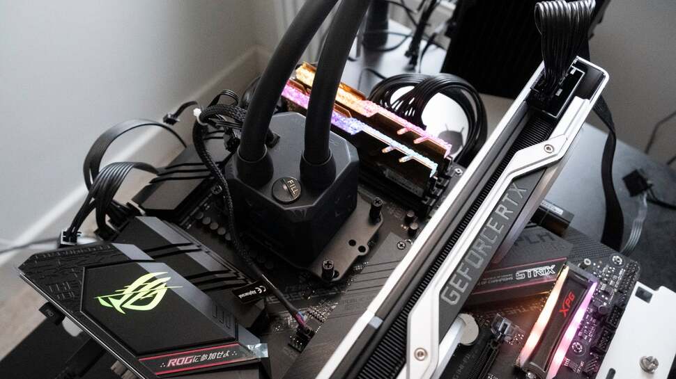 Our test setup for Ryzen 9 3900XT and Ryzen 73800XT