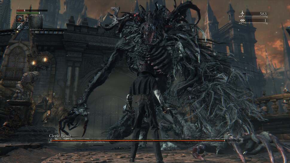 Bloodborne:  Fur shaders are extensively used for Bloodborne's enemies, from regular towns-folk to the towering Cleric Beast boss