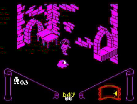 It can be argued that the lack of custom graphics hardware liberated Spectrum developers somewhat from the usual sprite 'n' scroll 2D arcade games - Ultimate Play the Game's Knight Lore changed everything.