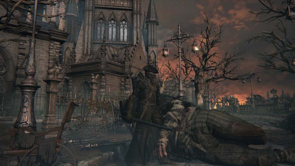 Bloodborne: Ragdoll physics make a grand return. Much like director Hidetaka Miyazaki's work on Demon's Souls, enemies remain movable after death