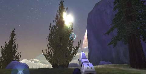 Halo featured incredible detail on its textures for its time, while its god-ray effects and 3D skyboxes were also astonishing. Click on the thumbnails for higher resolution images.