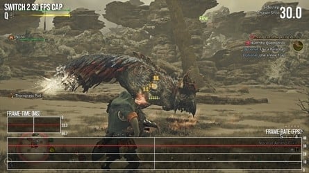 Performance is a consistent 30fps in gameplay, with momentary drops during cutscene transitions being the only spoiler. Click to enlarge. 