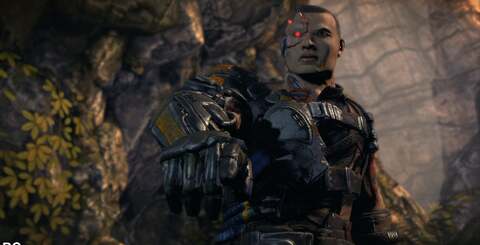 Native 1080p up against the 360's upscaled output. The computer version benefits greatly from enhanced art assets. There's a sense that Epic and People Can Fly have really looked after PC owners.