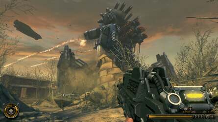 Some of the Chimera hardware you face off against in Resistance 3 is absolutely mammoth in scale, creating some of the game's more memorable destruction-based interactive set-pieces.