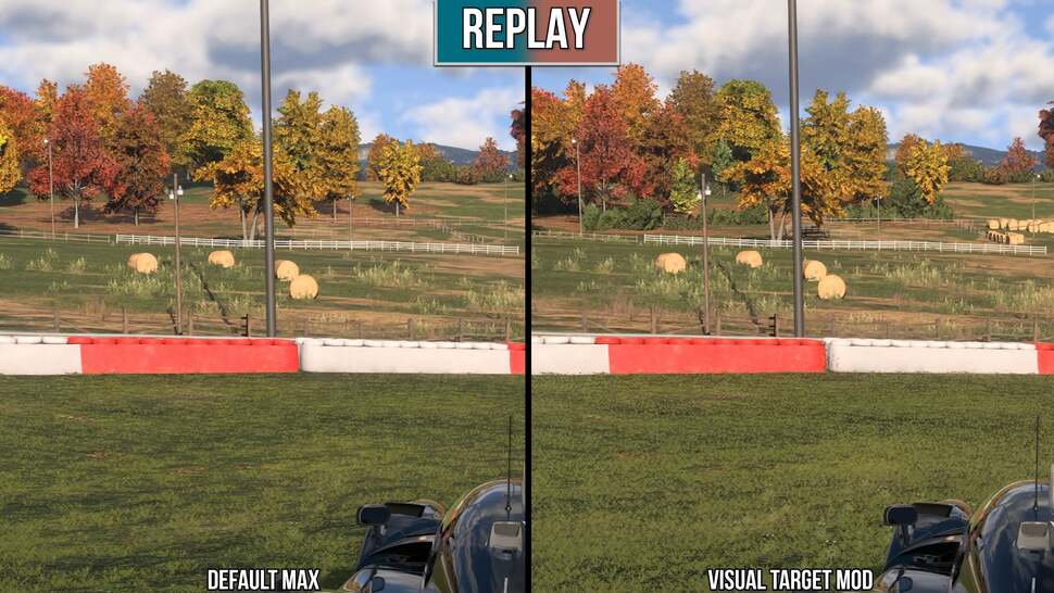 The mod adds a lot of detail improvements, such as foliage in this example