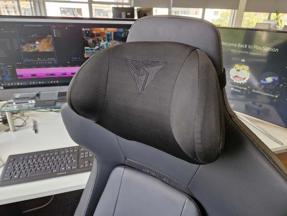 The neck pillow is much more '3D' than you'd normally find on a gaming chair, which adds some extra support