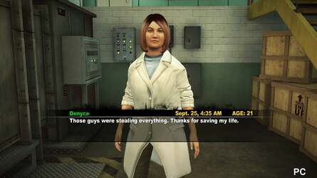 While most of the art remains mostly unchanged on PC, we do see the odd improvement here and there. The coat on this character for example is clearly pared down significantly on the 360. Elsewhere though, running console res art at much higher resolutions doesn't work so well as you'll see on the next page.