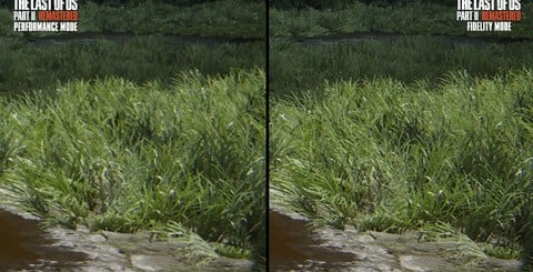 Moving from the 1440p peformance mode to the 4K fidelity mode provides a sharper look to most scenes, though this is typically not a huge difference at a traditional TV viewing distance. The most noticeable changes are to fine detail, like blades of grass.