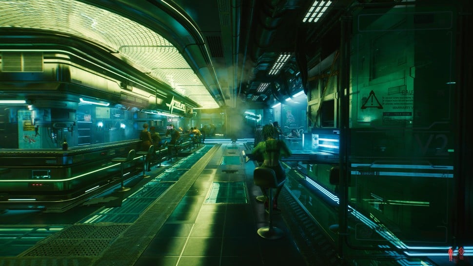Worlds apart from consoles, Cyberpunk 2077 reaches its zenith on high-end PC hardware. Rendered here with full ray tracing features on RTX 3090