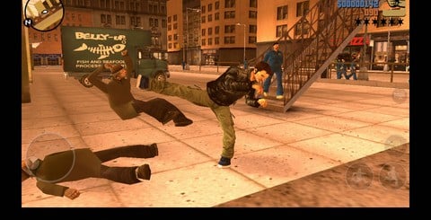 NOVA 3 makes good use of dynamic light sources for gunfire and explosions but suffers from crippling frame-rate issues, while GTA3 feature longer draw distances and more detailed environments than its iOS counterpart.