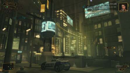 While the artwork doesn't seem to be improved over the console versions, the core art and the effects work manage to scale up to much higher resolutions rather well and shimmering artifacts from the various forms of post-process AA are much reduced. Here's a couple of shots from a max-spec Deus Ex running at 1080p.