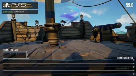 Sea of Thieves is a 60fps game on all current-gen systems, with seemingly random dropped frames (networking issues?) seemingly more prevalent on Xbox Series X compared to Series S and PS5.
