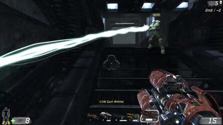 Website PC Perspective carried out its own analysis of the OnLive beta and posted a few screenshots. These two are the most interesting: on the left, a static scene shows how detail is retained in favourable encoding conditions. On the right, intense action causes video quality to take a substantial hit.