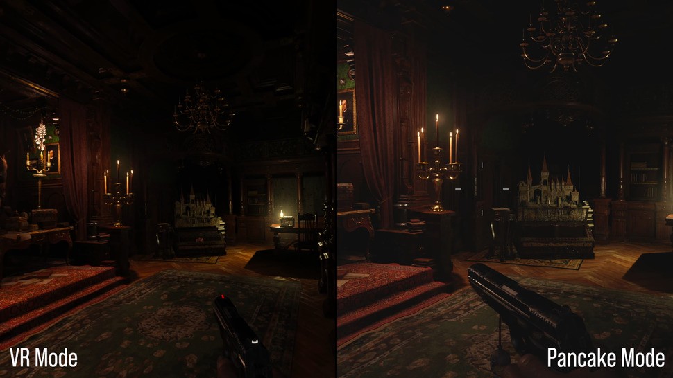 VR mode versus pancake mode - can you see the differences to resolution and FOV?