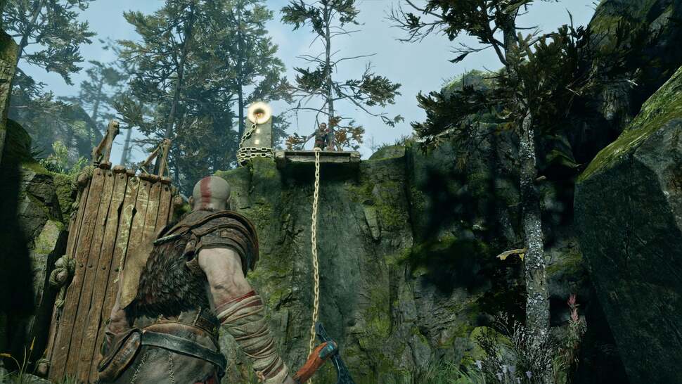 Image quality is generally excellent but if you look closely at certain objects in motion, such as this chain, it's possible to spot telltale checkerboard artefacts. This scene also demonstrates the soft nature of its shadow maps