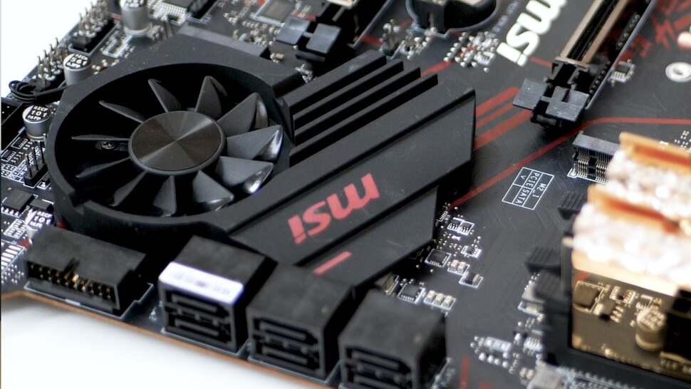 Overkill perhaps, but the X570 chipset is actively cooled here