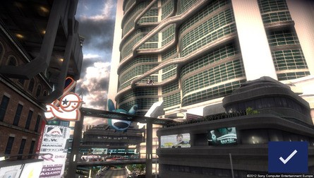 The tile-based deferred rendering technology of the PowerVR SGX543 MP4+ graphics core gives anti-aliasing less of a performance hit in Vita - something Studio Liverpool put to good use in WipEout 2048. As with all the shots on this page, click on the thumbnails for full-size images.