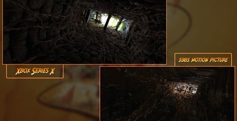 It's clear that Machine Games took their homework seriously, with a presentation that mirrors some of the film's most iconic scenes.