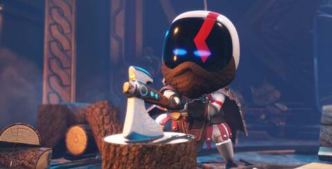 Leaning into PlayStation's gaming legacy, aspects from all major Sony franchises make their way into Astro Bot - even the 'squeezing through a tight corridor' mechanic is sent up beautifully (bottom-left).