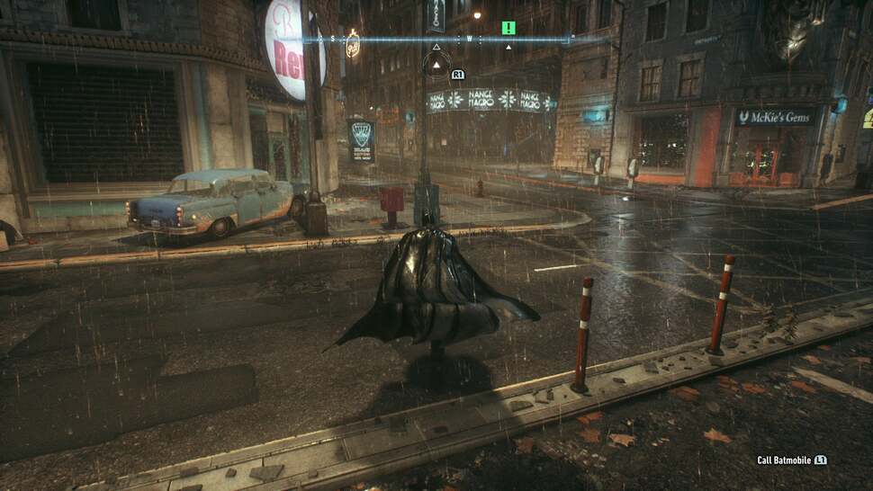 Cloth physics also decorate the city, with flags, and Batman's flowing cape now whipping to each movement dynamically