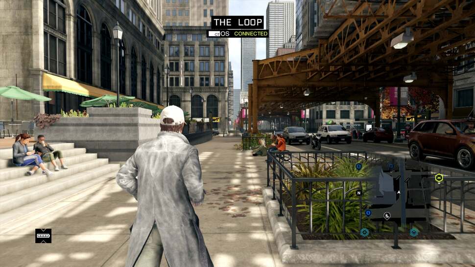 Ubisoft Montreal fills out Watch Dogs' sandbox world with many moving parts - an impressive lighting engine, a relatively high vehicle count, and a swarm of NPCs that react to both weather conditions and time of day