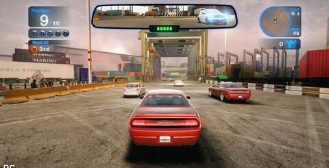 At 720p, these shots represent the Xbox 360 version of Blur up against the PC rendition of the game operating at maximum settings.