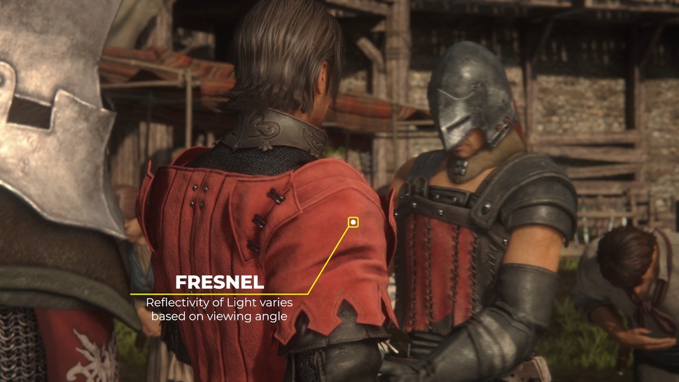 Characters are clad in clothing with realistic properties, allowing for beautiful interplay with light and shadow