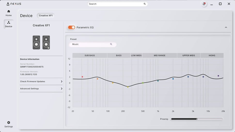 Creative Nexus windows app screenshot