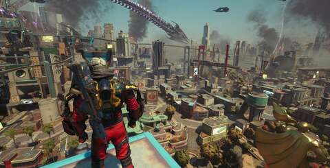 Rocksteady deserves kudos for getting a city this dense running at 60 frames per second in Unreal Engine 4 - even on Xbox Series S.