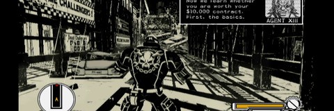 Here's how Wii U's hardware scaler (and in the case of MadWorld, the deinterlacer) processes original Wii games. Wii U output 'SD' resolutions at 720x480 or 720x576 with the HDTV scaling that out to a 16:9 resolution - something we've done here in Photoshop (along with limited to full-range RGB colour conversion). All original Wii titles had some degree of letterboxing, which carries forward to Wii U back-compat, while deinterlacing artifacts can be seen on the MadWorld dialogue box on the top-right. Click through for full-resolution images.