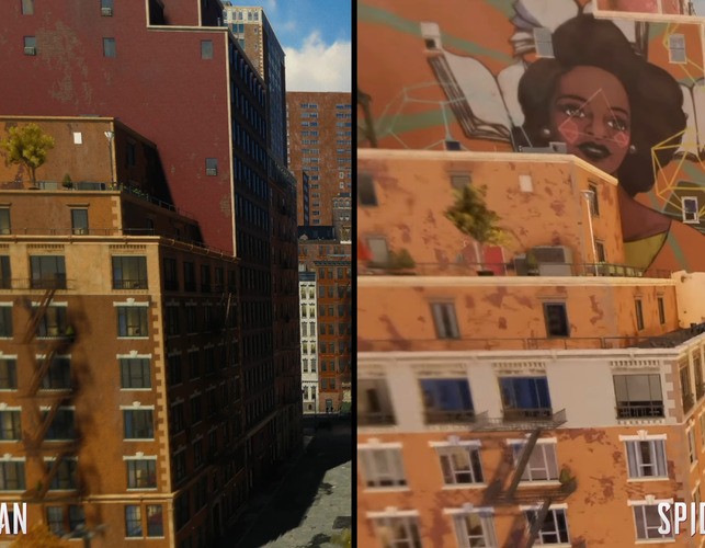 Building assets in the first two Spider-Man releases on PS5 sometimes looked repetitive and lacked geometric detail, which appears to have been addressed in Spider-Man 2.