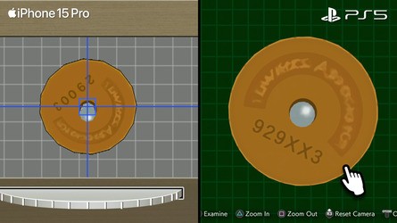Scenes in Apollo Justice are often cropped to provide a 16:9 aspect ratio, while the dial-based touch interface has been replaced with a more modern thumbstick interface.