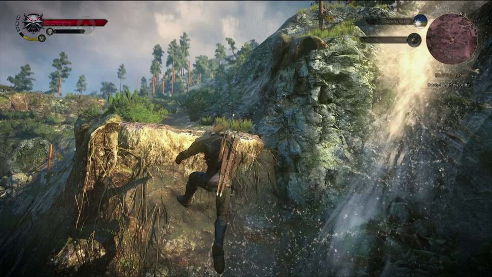 Geralt's suite of animations are much more dynamic in The Witcher 3, with inverse kinematic system allowing for realistic jumps and grabs on ledges.