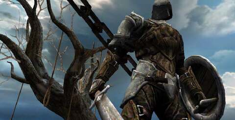 Woah. Specular maps removed from iPad Infinity Blade (but present on the iPhone 4 version) are back on iPad 2, environmental texture quality is improved, 4x MSAA smoothes off the edges and texture filtering is improved too. Infinity Blade on iPad 2 doesn't just run smoother, it looks much better.