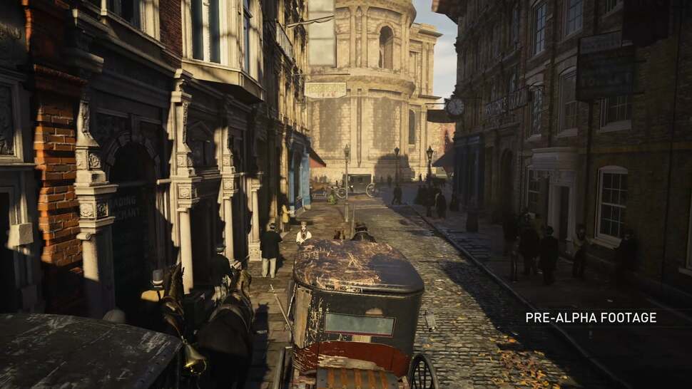 Vehicle battles, heavy on physics, are also shown in the demo. Also note the physically-based lighting system accurately interacting with the brickwork and cobblestone materials, plus the excellent use of light and shadow