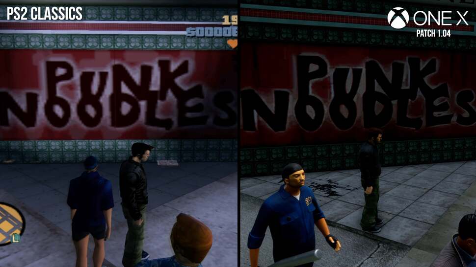 Unfortunately, much of the signage and artwork is still low-quality, with obvious upscaling artifacts