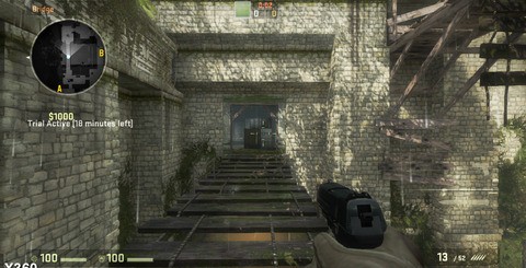 Chances are you won't notice in the heat of the action, but the Xbox 360 version of Global Offensive has more impressive shader work (top) and less aggressive LODs (bottom).