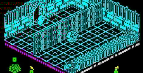 Spectrum originals generally seemed less impressive when ported to the C64 (Commodore shots right). You can see above that Exolon's visuals just look that much better in higher resolution and while Head over Heels is essentially identical, it just doesn't seem 'right' on the C64.