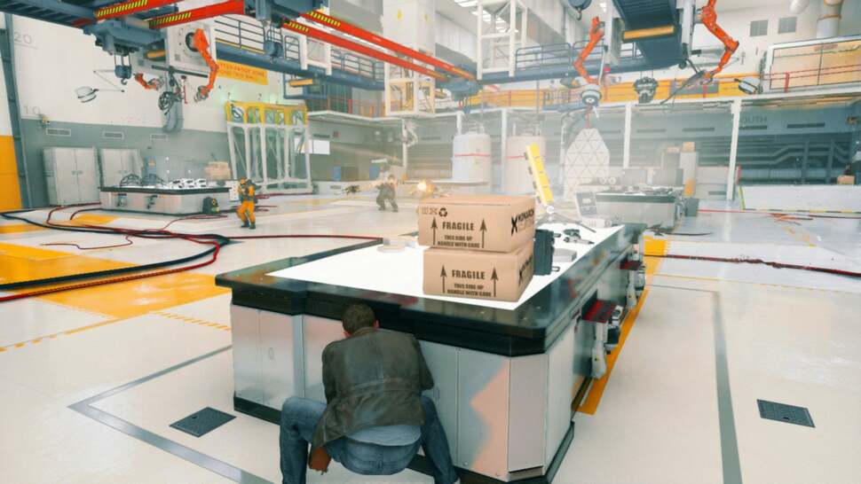 Screen-space lighting and reflections are used throughout the game to impressive effect