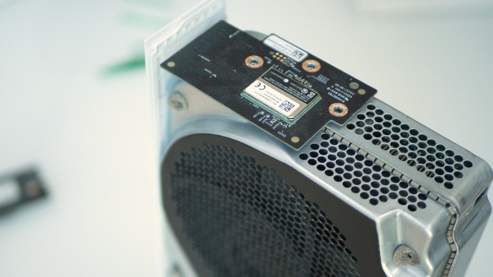 External boards attached to the side of the console are modular and easily removed