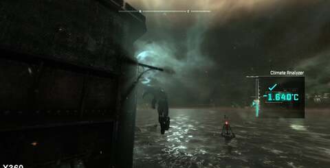 Lightshafts (bottom) and motion blur (top) are relatively new effects to the Unreal Engine 3 toolkit, and they have been deployed wisely on both consoles in Batman: Arkham City.