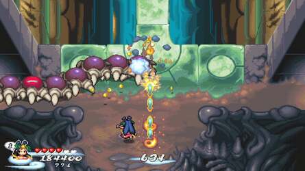 Pocky and Rocky includes some beautiful stages and boss encounters.